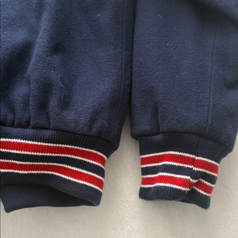 Stewart & Strauss Vintage Varsity Jacket  Blue Wool - Picture 8 of 10